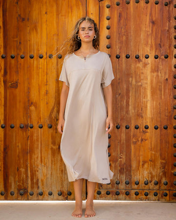 SOFIA - Le modèle robe 2 pièces |beige